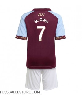 Günstige Aston Villa John McGinn #7 Heimtrikotsatz Kinder 2025-26 Kurzarm (+ Kurze Hosen)